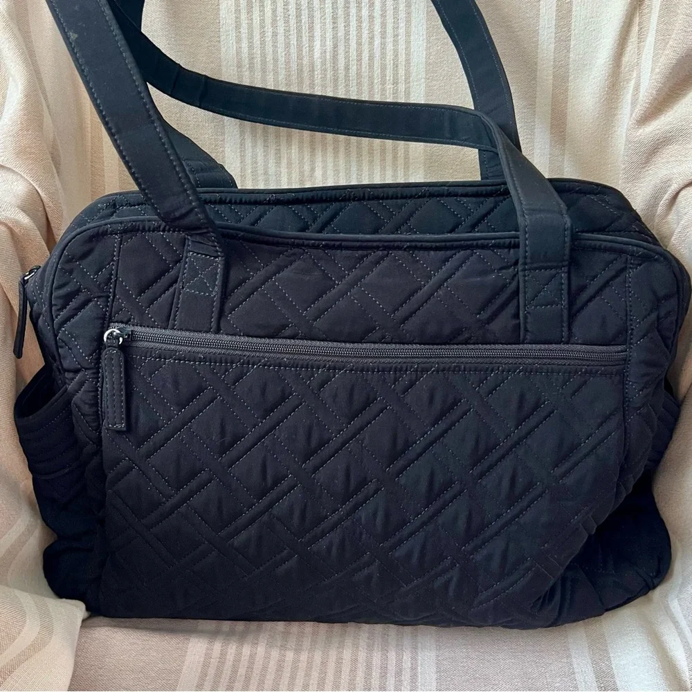 Vera Bradley Stroll Around Quilted Diaper Bag with changing pad